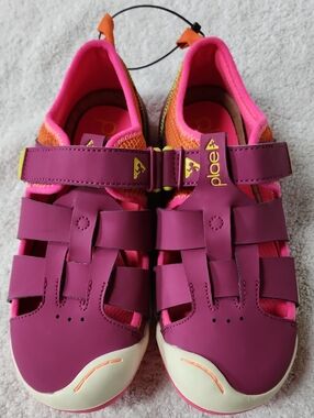 Plae Girls' Festival Fuchsia Fisherman Sneakers Size 3 Youth New